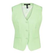 Linnenmix Getailleerd Vest Marc Cain , Green , Dames