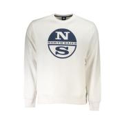 Geborsteld Katoenen Sweatshirt met Logoprint North Sails , White , Her...