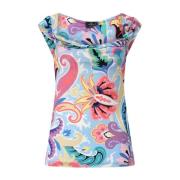 Paisley Waterfall Top Etro , Multicolor , Dames