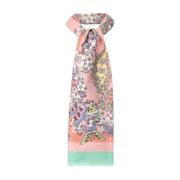 Luxe Zijde-Kasjmier Mix Sjaal Etro , Multicolor , Dames