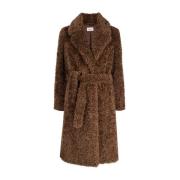 Faux Fur & Shearling Jackets P.a.r.o.s.h. , Brown , Dames