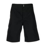 Zwarte Logo Bermuda Shorts Kenzo , Black , Heren