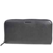 Pre-owned Leather wallets Prada Vintage , Black , Dames