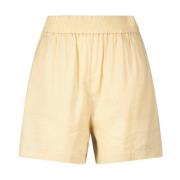 Lichte Linnen Strand Shorts Hugo Boss , Beige , Dames