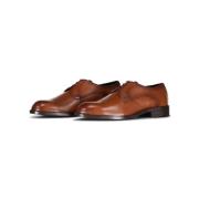 Stijlvolle leren veterschoenen Hugo Boss , Brown , Heren