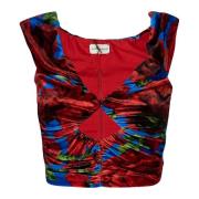 Blauwe Blouse voor een stijlvolle look Magda Butrym , Multicolor , Dam...