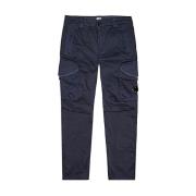 Casual Katoenen Broek C.p. Company , Blue , Heren