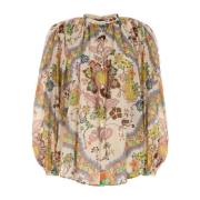 Stijlvolle Bedrukte Katoenen Shirt Etro , Multicolor , Dames