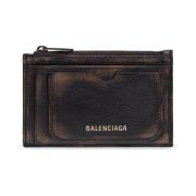 Leren kaarthouder Balenciaga , Brown , Heren