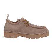 Heren Lace Up Mocassin Schoen Panchic , Brown , Heren