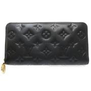 Pre-owned Leather wallets Louis Vuitton Vintage , Black , Unisex