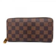 Pre-owned Canvas wallets Louis Vuitton Vintage , Brown , Unisex