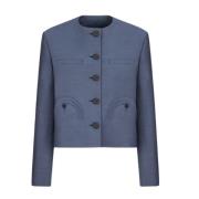 Navy Shamo Bolero Jas Blazé Milano , Blue , Dames