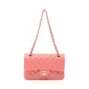 Pre-owned Leather chanel-bags Chanel Vintage , Pink , Dames