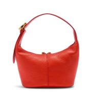 Mini Fernanda Leren Tas in Gazpacho Coccinelle , Red , Dames