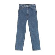 Blauwe Denim Jeans Abigail Stijl Khaite , Blue , Dames