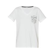 T-shirt met strass Liu Jo , White , Dames