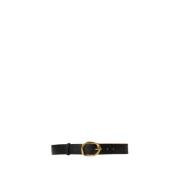 Gevormde Gesp Riem Twinset , Black , Unisex