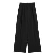 Wijde broek voor vrouwen Anine Bing , Black , Dames