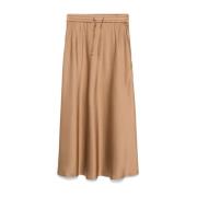 Gonna Midi Rok Herno , Brown , Dames