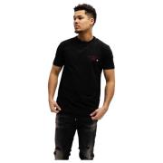 5D F015 Jersey T-Shirt Heren Zwart Iceberg , Black , Heren