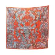 Pre-owned Canvas scarves Hermès Vintage , Multicolor , Dames