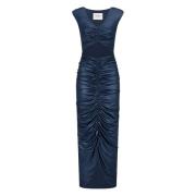 Elegante Avondjurk met Cut-Out Nicowa , Blue , Dames