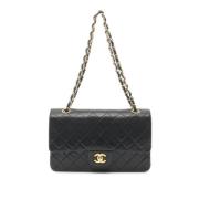 Pre-owned Leather chanel-bags Chanel Vintage , Black , Dames