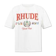 T-shirt met print Rhude , Beige , Heren