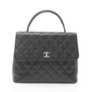 Pre-owned Leather handbags Chanel Vintage , Black , Dames