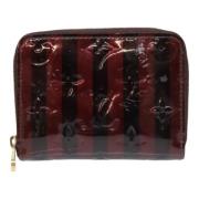 Pre-owned Leather wallets Louis Vuitton Vintage , Red , Dames