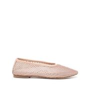 Kristal Mesh Ballerina Flat Staud , Beige , Dames