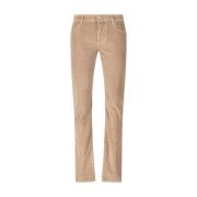 Slim Fit Corduroy Broek met Zak Jacob Cohën , Brown , Heren