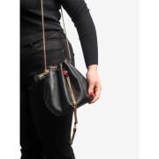 Pre-owned Leather shoulder-bags Bvlgari Vintage , Black , Dames