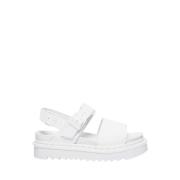 Voss Mono Platte Sandalen Dr. Martens , White , Dames