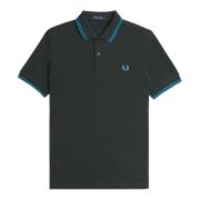 Twin Tipped Polo Shirt Fred Perry , Green , Heren