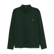 Groene Metalen Logo Fles Polo Shirt Hugo Boss , Green , Heren