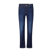 Slim-Fit Jeans met Verborgen Rits Hugo Boss , Blue , Heren