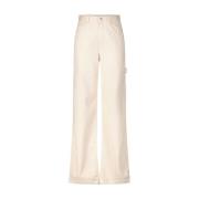 High-Waist Wide Leg Jeans Isabel Marant , Beige , Dames