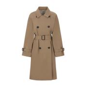 Bruine double-breasted trenchcoat Max Mara , Brown , Dames