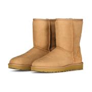 Korte Klassieke Laarzen met Schapenvachtvoering UGG , Brown , Dames