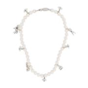 Anglo Parelketting Platina Roomroos Vivienne Westwood , White , Heren