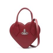 Rode tassen met goudkleurige logoplaat Vivienne Westwood , Red , Dames