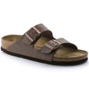 Nubuck Instap Sandalen Birkenstock , Brown , Heren