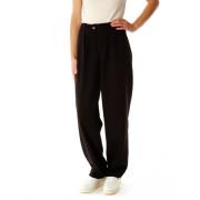 Relaxed fit broek met hoge taille Closed , Black , Dames