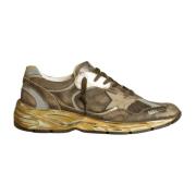 Dad-Star Zwart/Zilver/Khaki Sneakers Golden Goose , Gray , Heren