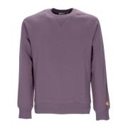 Misty Thistle/Gold Crewneck Sweatshirt Carhartt Wip , Purple , Heren