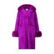 Jas met imitatiebont Joseph Ribkoff , Purple , Dames