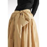 Wijde rok met strikdetail Liviana Conti , Yellow , Dames