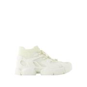 Witte Synthetische Sneakers - Ronde Neus Camper , White , Dames